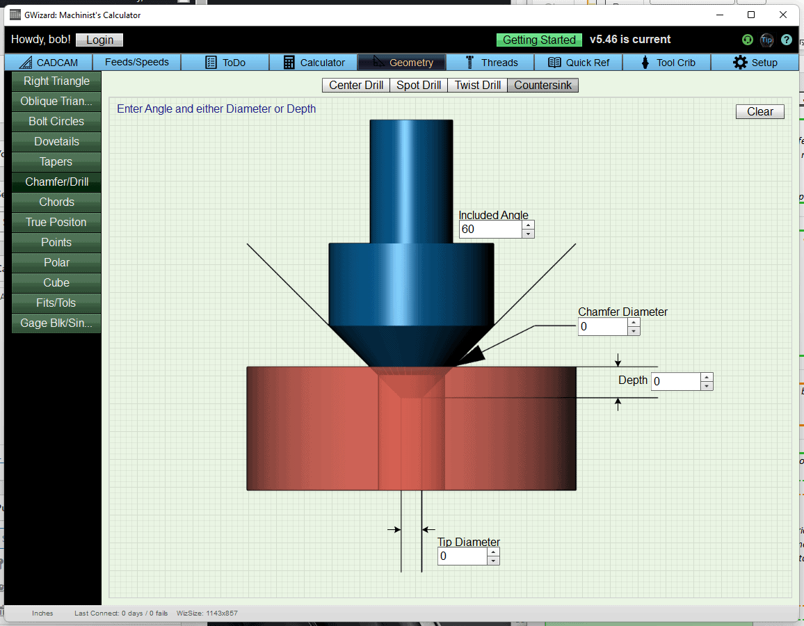A 3D model of a drill bit in a CAD/CAM software interface.