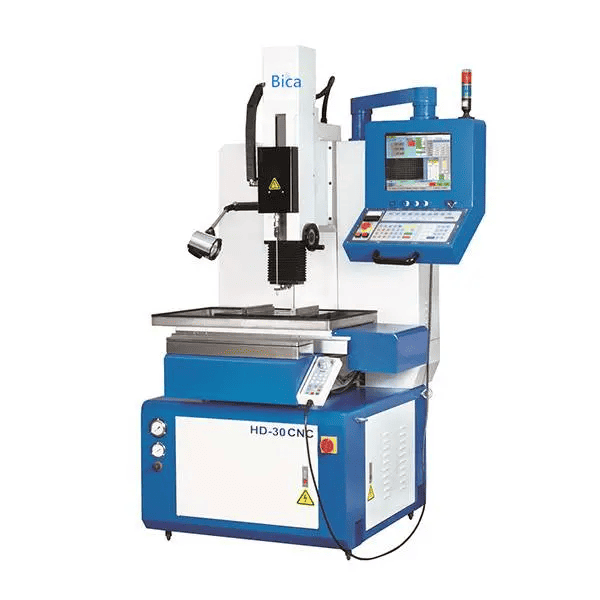 Machining center with control panel and display screen.