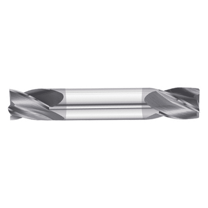 Silver metal tool with twisted design.