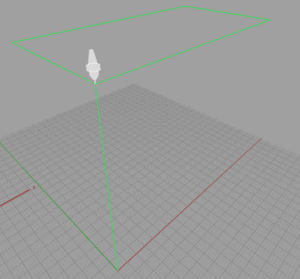 Green diagram line on gray background.