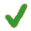 A green checkmark.
