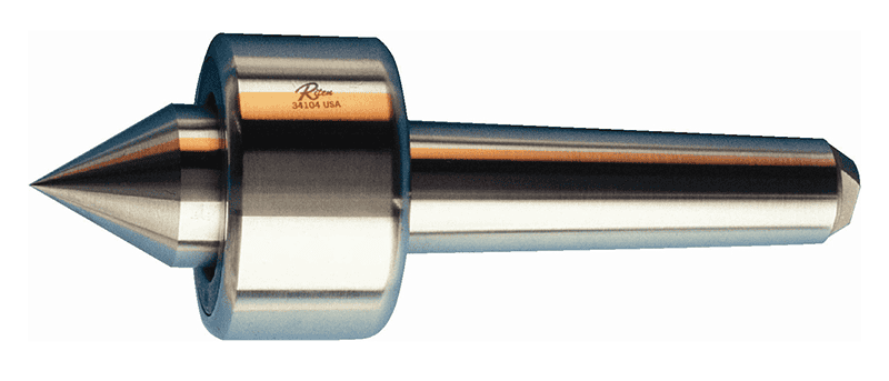 A silver metal object with a pointed tip and cylindrical body, engraved "Rite 34194 USA".