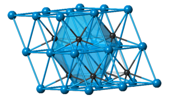 Tungsten Carbide crystal structure with WC grains and cobalt binding.