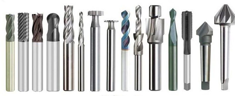 High-speed steel cutting tools.