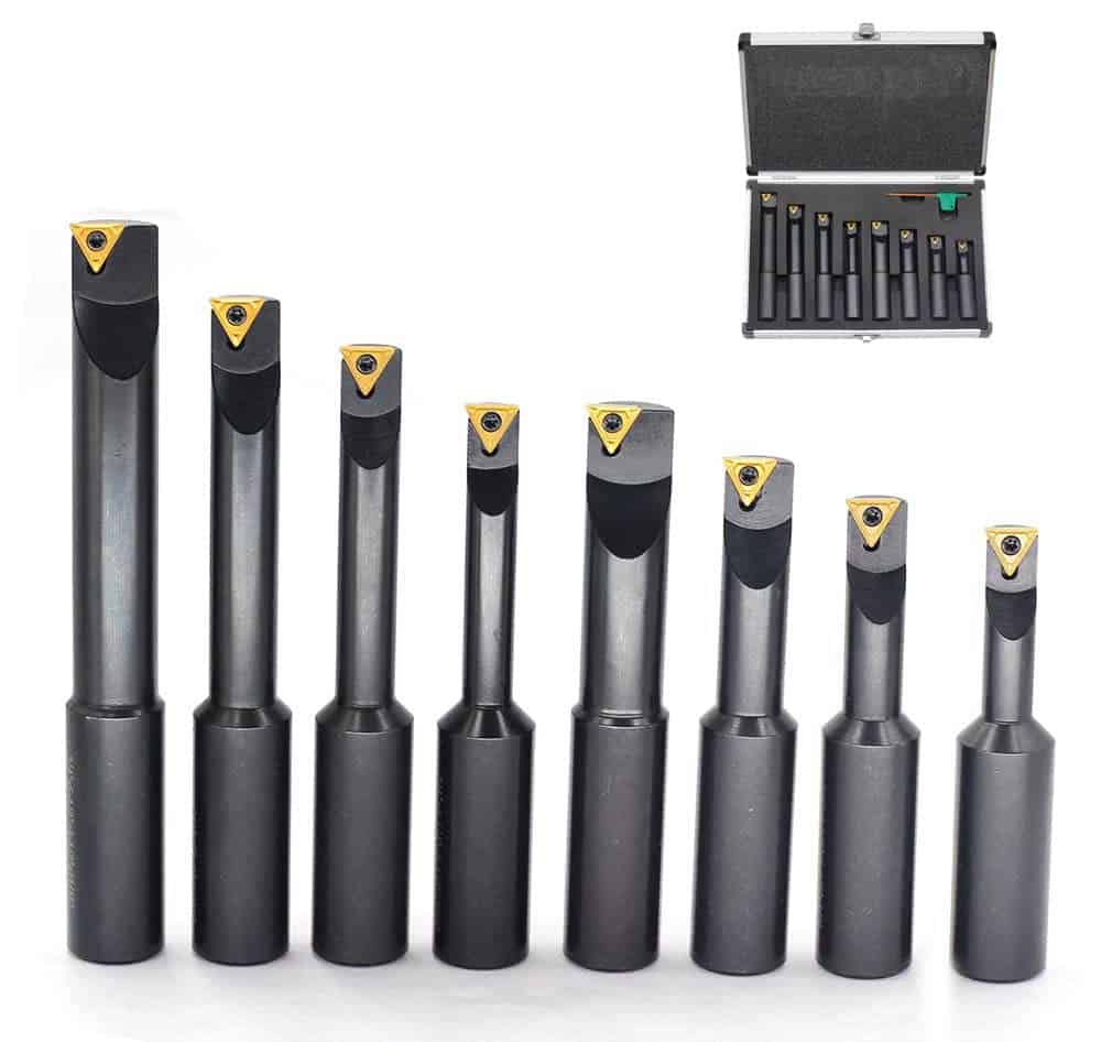 Solid carbide boring bars for various applications including machining, metal fabrication, and metrology.