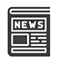 A black and white newspaper icon with the word NEWS across the top.